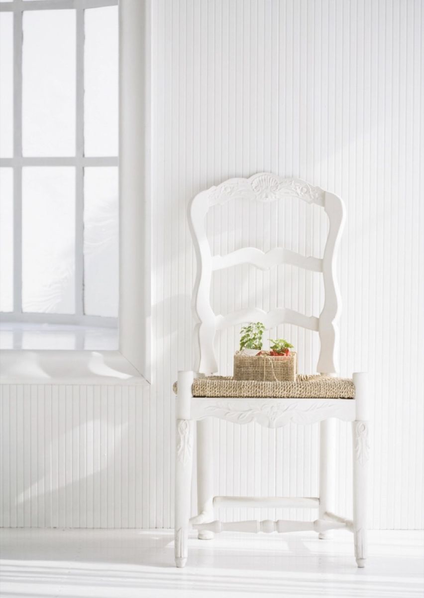 Oak Frame Accent Chair